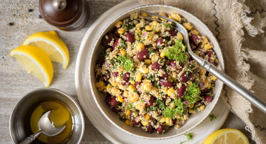 Salade de quinoa et haricots rouges - Mon Quotidien Autrement - ©E. Montuclard