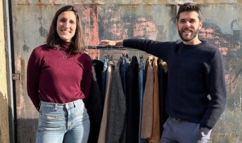 Marine Daul Mernier et Paul Charon, fondateurs d'Omaj, une plateforme qui facilite l'achat de vêtement de seconde main de qualité © Omaj