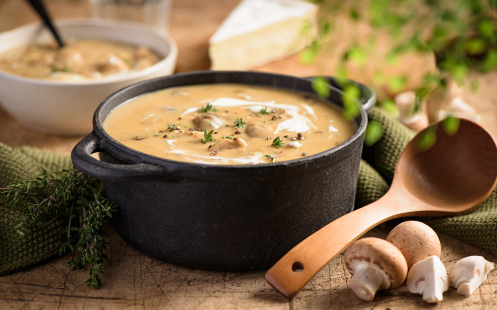 Veloute de champignons au Brie -Mon Quotidien Autrement ©E. Montuclard