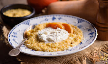 Couscous perlé sauce butternut et burrata