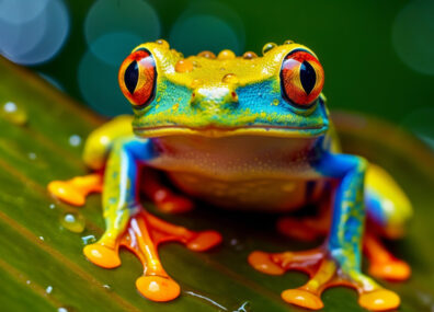 Regarder une grenouille dans les yeux