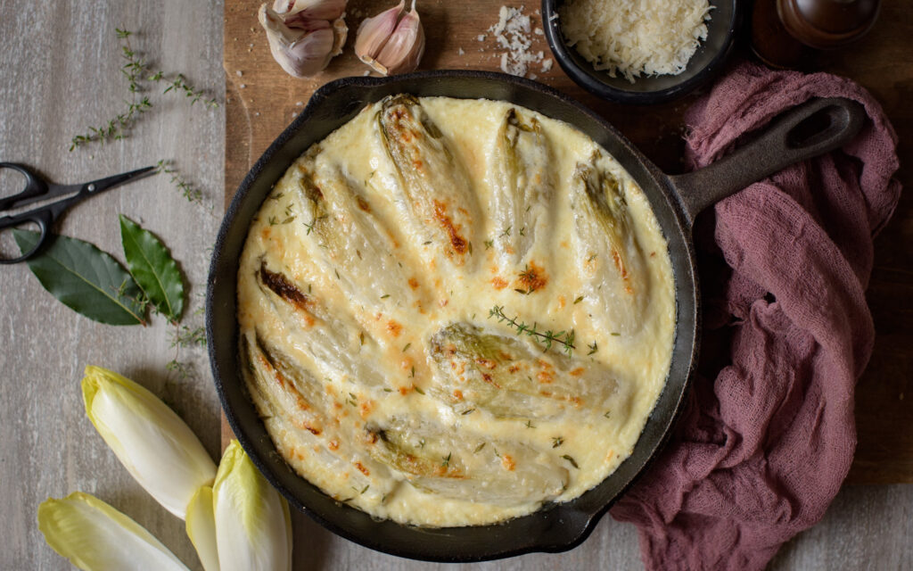 Gratin d'endives à la crème et parmesan - Mon Quotidien Autrement - ©E. Montuclard