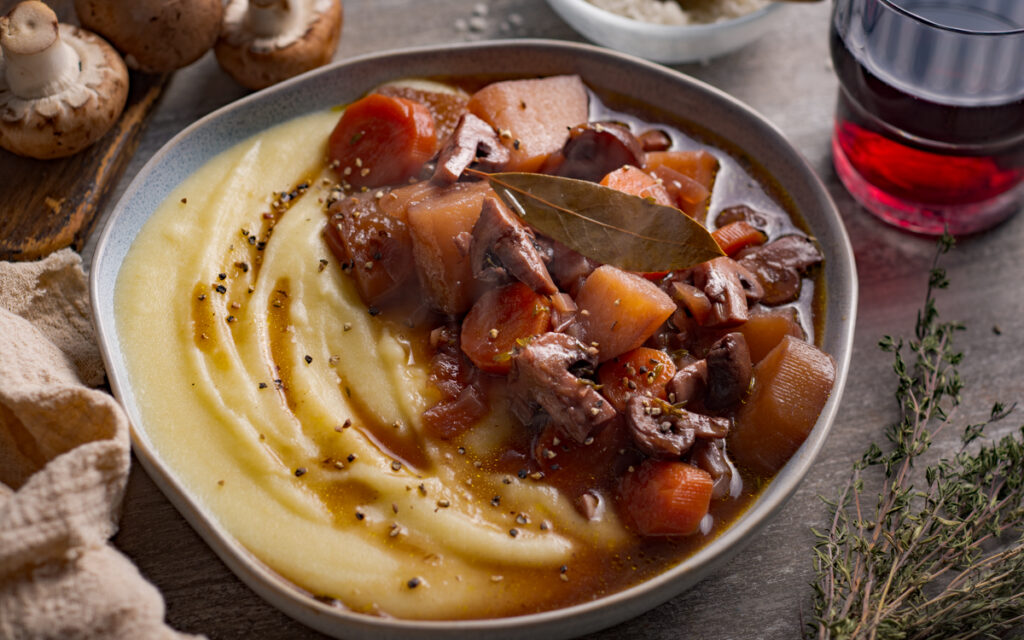 Ragout de champignons et carottes au vin rouge - Mon Quotidien Autrement - ©E. Montuclard