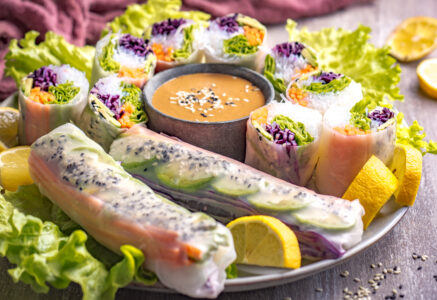 Rouleaux de printemps sauce cacahuète