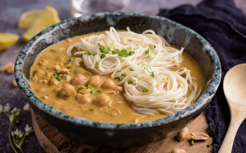 Soupe de nouilles au curry et pois chiche - Mon Quotidien Autrement - ©E. Montuclard