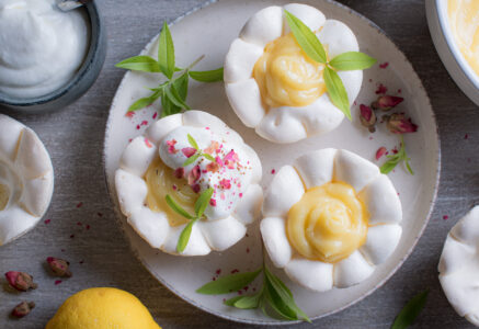 Petites pavlova à la crème de citron