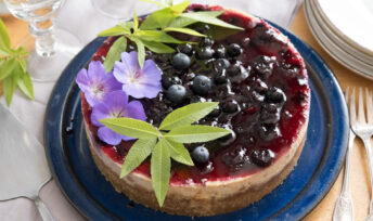 Cheesecake aux myrtilles - Mon Quotidien Autrement - ©E Montuclard