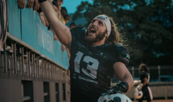 Léo Tischhauser, capitaine des Black Panthers Thonon, équipe de football américain de Thonon-les-Bains © @flo_photos74