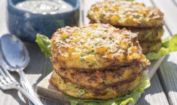 Galettes de maïs et courgette - Mon Quotidien Autrement - ©E. Montuclard