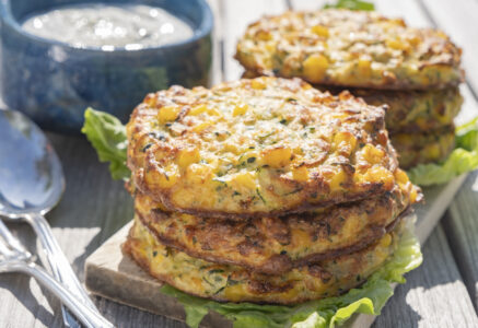 Galettes de maïs et courgette