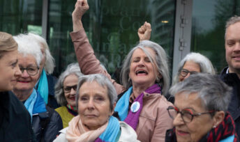 En Suisse, le collectif de senior pour le climat a été créé en 2016. Crédits Greenpeace