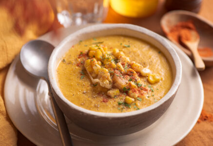 Velouté de maïs au paprika