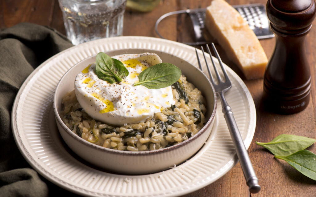 Risotto aux épinards et burrata - Mon Quotidien Autrement - ©E. Montuclard