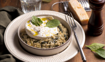 Risotto aux épinards et burrata - Mon Quotidien Autrement - ©E. Montuclard
