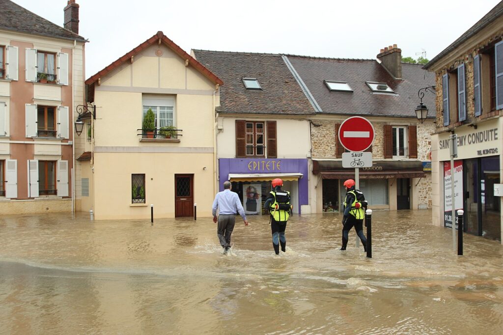 Inondations à Saint-Rémy-lès-Chevreuse en 2016. Wikimedia / Lionel Allorge