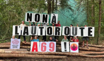Le projet d'autoroute A69 a été annulé par la justice. Les militants demandent cette annulation depuis des années. Crédits La Voie est libre (X)