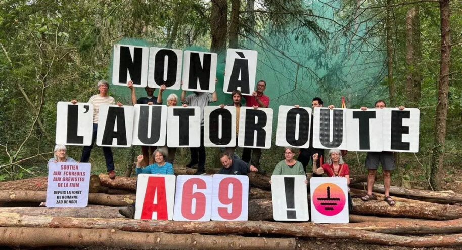 Le projet d'autoroute A69 a été annulé par la justice. Les militants demandent cette annulation depuis des années. Crédits La Voie est libre (X)