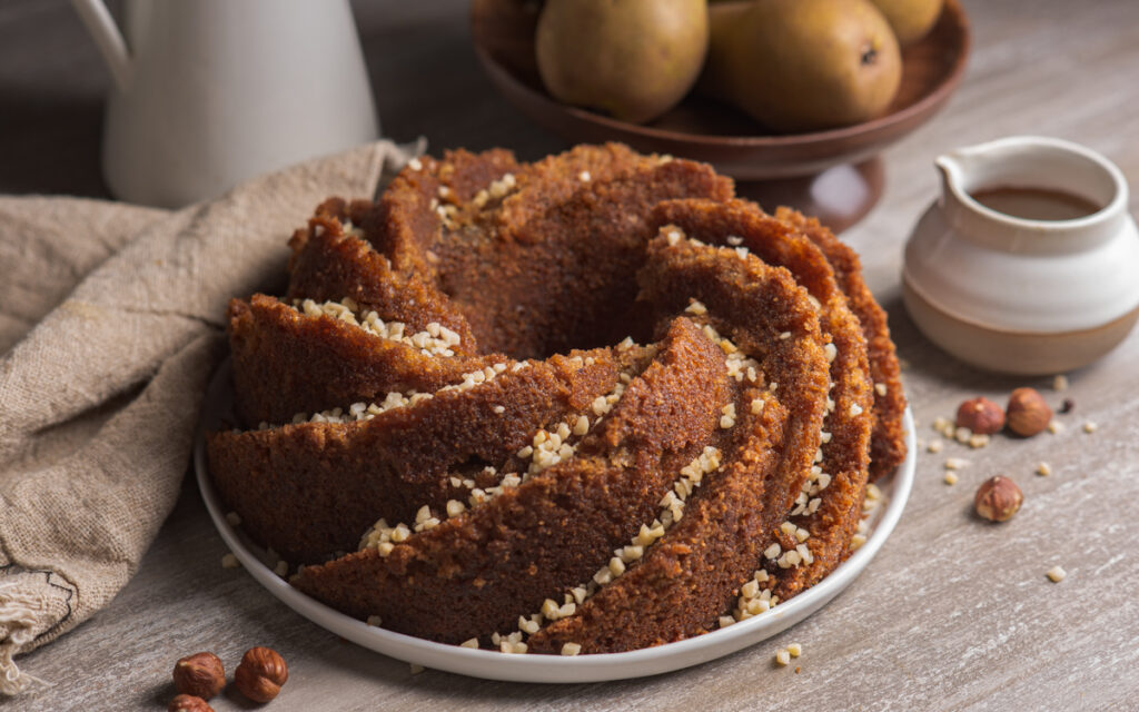 Gâteau à la noisette et aux poires - Mon Quotidien Autrement - ©E. Montuclard