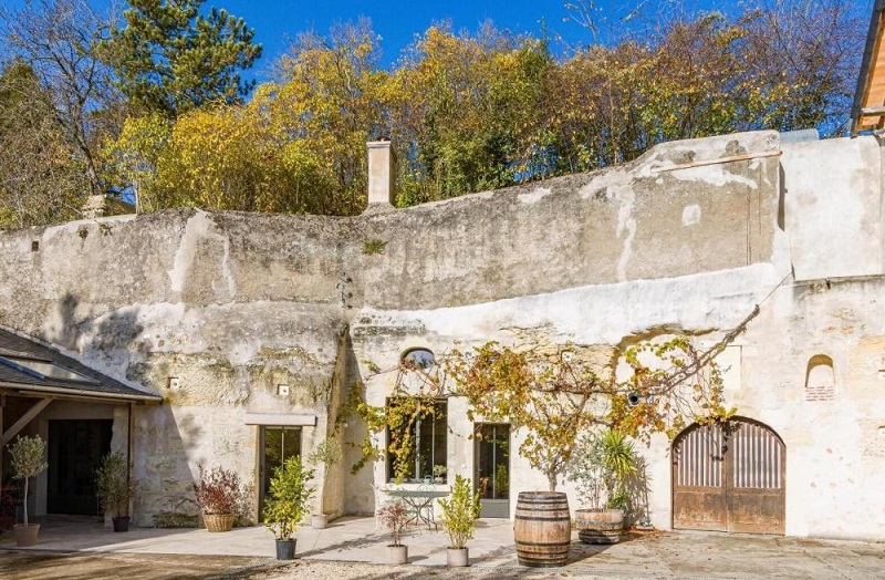 Deux chambres troglodytes en Touraine © Clos Baudouin
