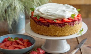 Recette : Gâteau aux fraises et chantilly - Mon Quotidien Autrement - ©E. Montuclard