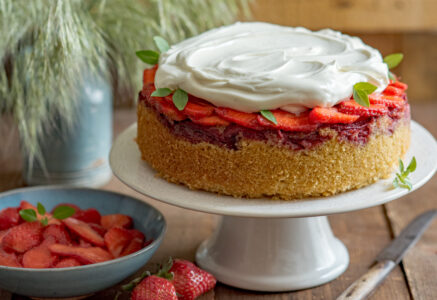 Recette de gâteau aux fraises et chantilly