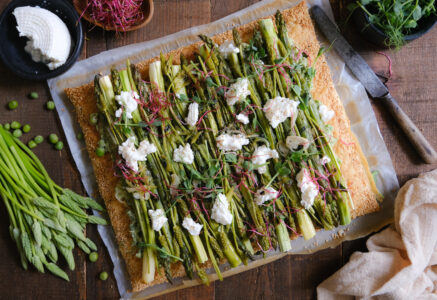 Recette de tarte feuilletée aux asperges vertes