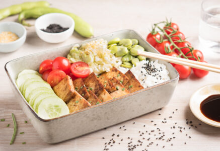 Recette de bento box vegan