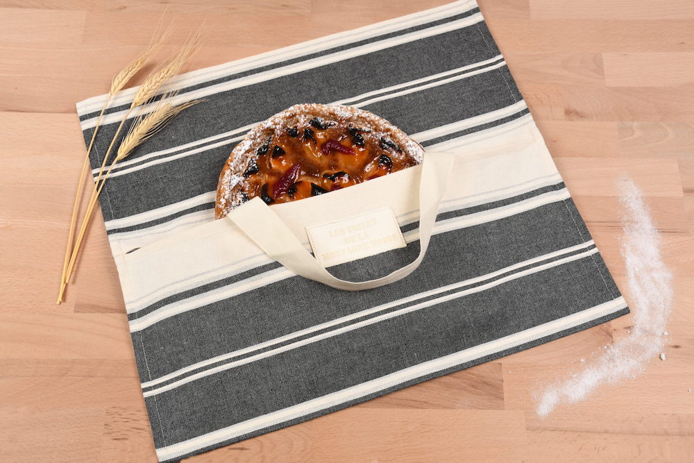 Un sac à tarte en toile de coton, fabriqué près de la Montagne Noire