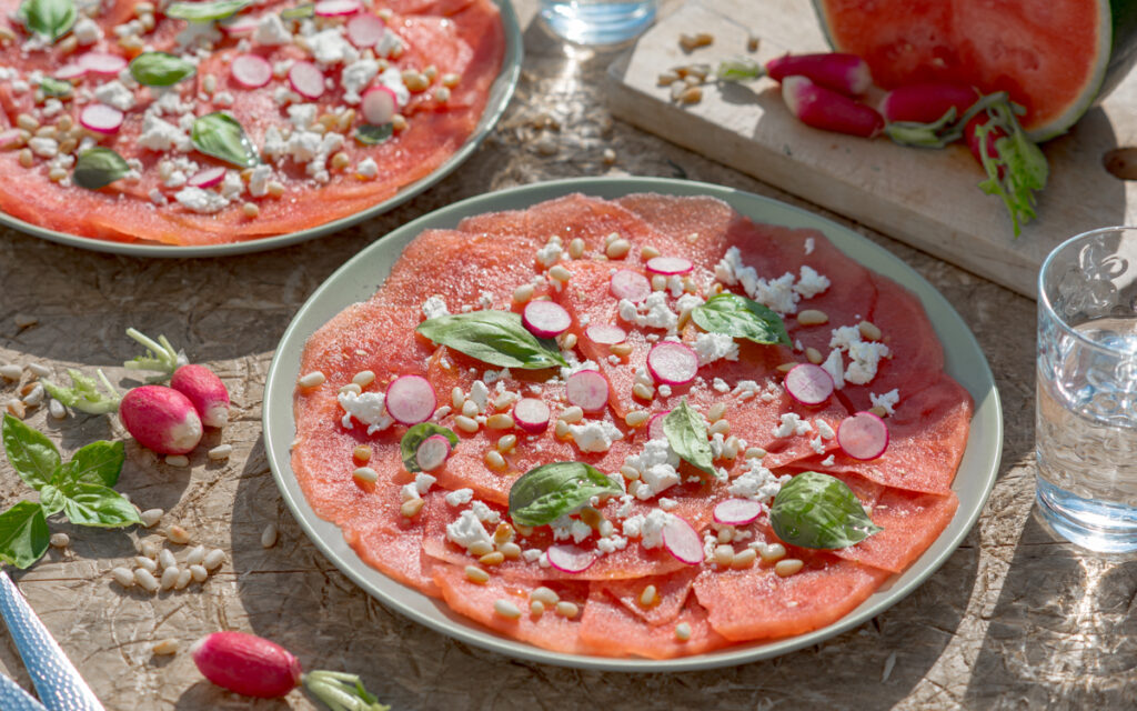 Carpaccio de pasteque - La Bouscule - ©E. Montuclard