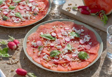 Recette de carpaccio de pastèque