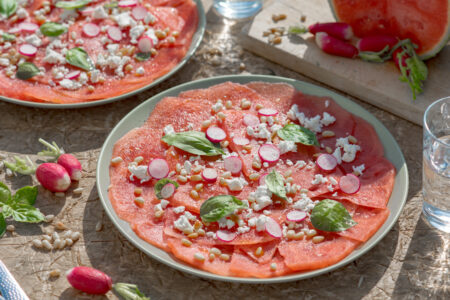 Recette de carpaccio de pastèque
