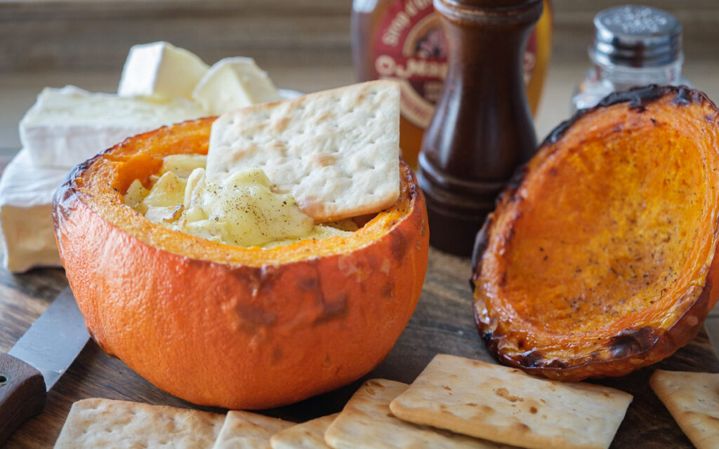 Potiron rôti garni au Brie - La Bouscule - ©E. Montuclard