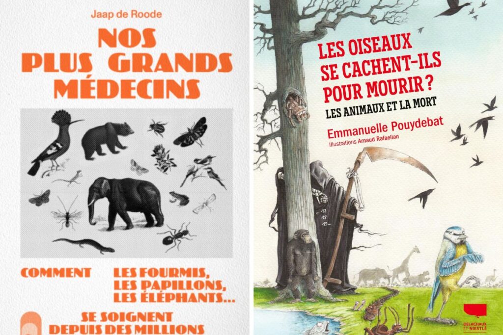 Deux livres sur les animaux et la mort.