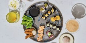 Savoureux sushis végans du restaurant brEAThe à Paris