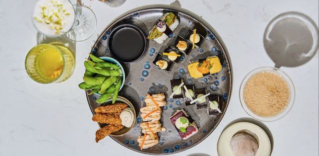 les sushis végans du restaurant brEAThe. Crédits : restaurant brEAThe.