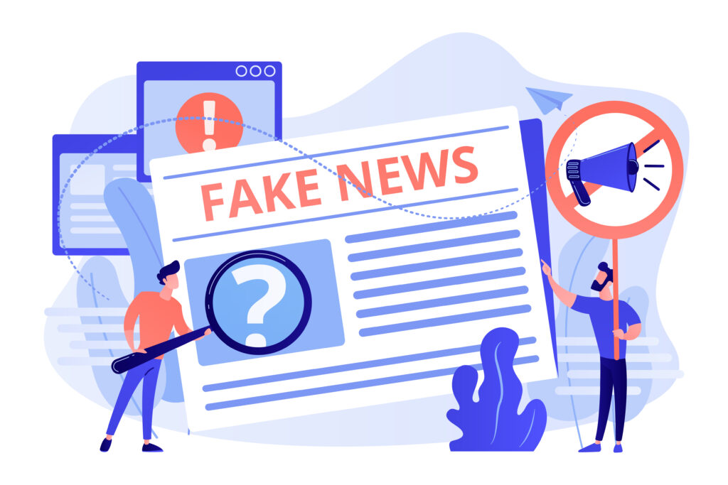 Être capable d'identifier les fake news est essentiel pour bien s'informer. Crédits vectorjuice