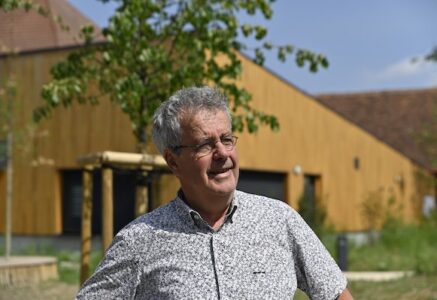 Patrick Barbier, maire de Muttersholtz, une commune où 90% des enfants vont à vélo à l’école.