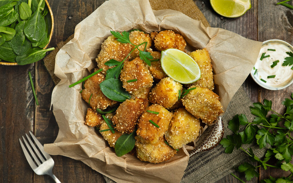 Recette d'halloumi pané express et gourmand