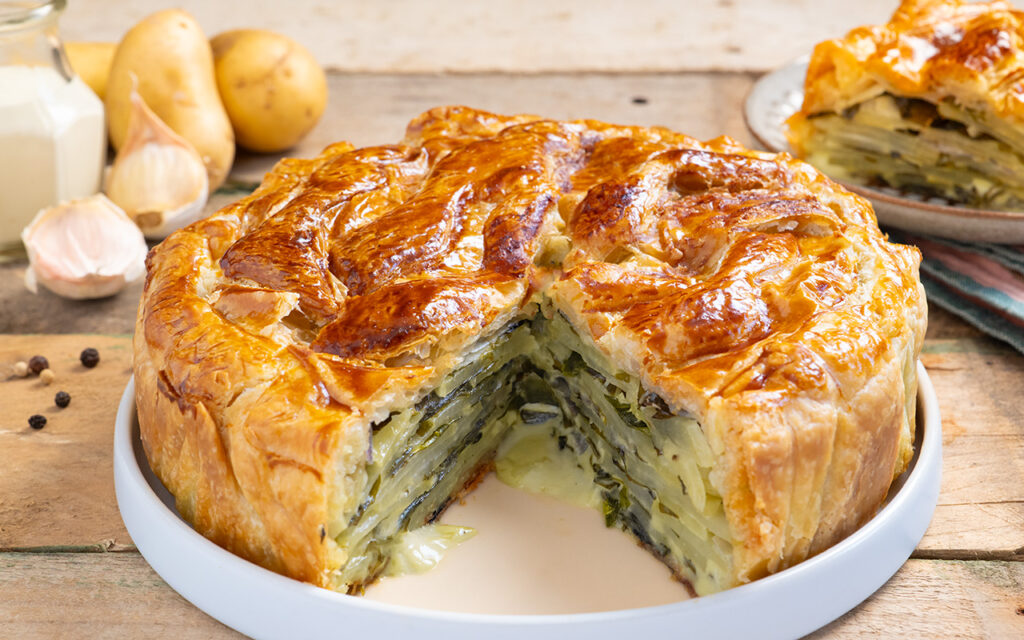 Recette de la tourte aux pommes de terre et aux algues - La Bouscule - © S.LACROIX