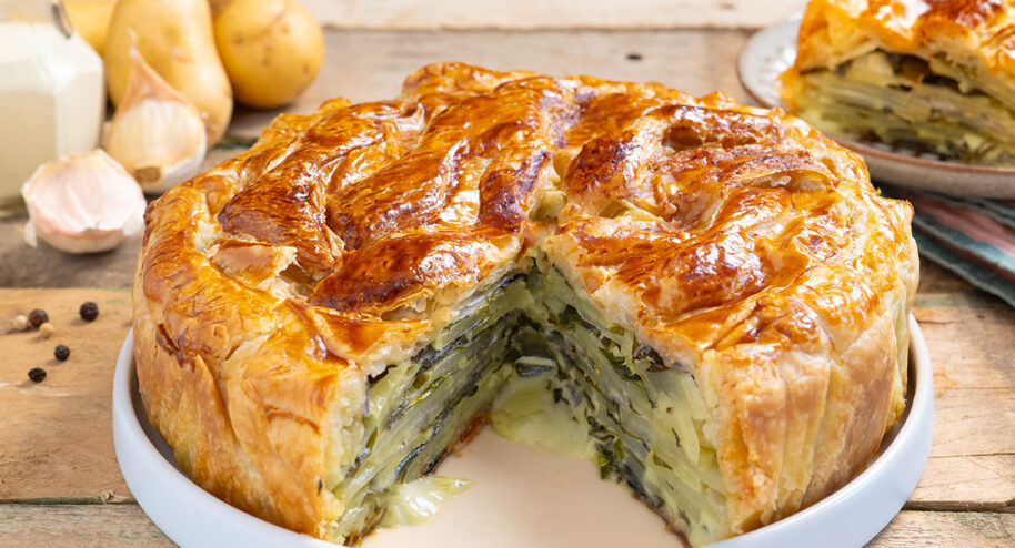 Recette de la tourte aux pommes de terre et aux algues - La Bouscule - © S.LACROIX