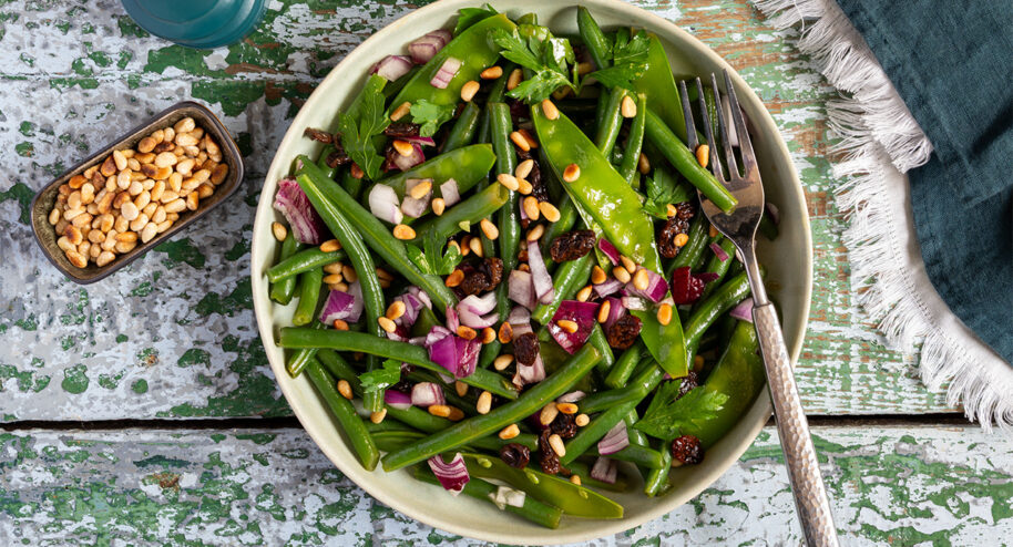 Recette da salade de haricots verts, sauce aigre-douce - La Bouscule - ©S.LACROIX