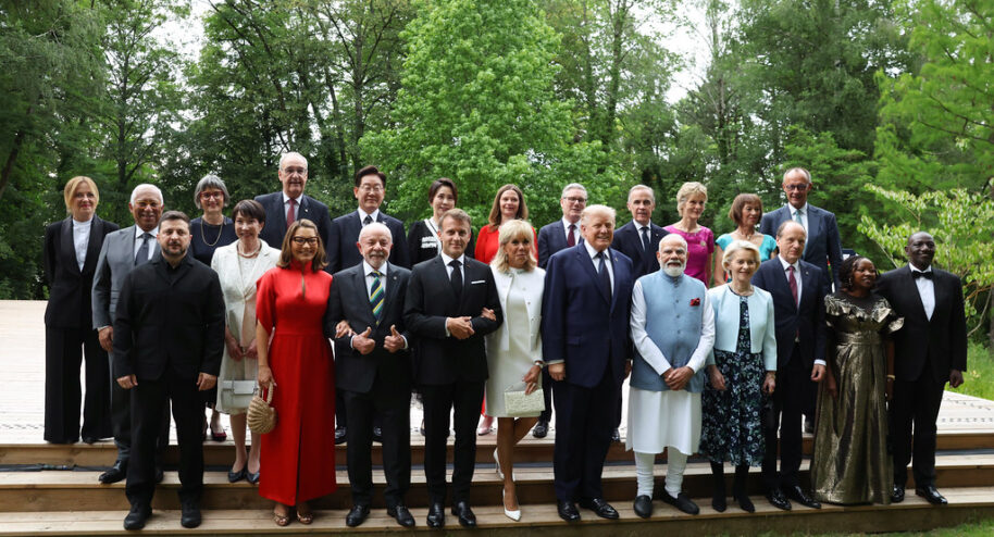 Le climat, grand oubli du G7. Crédits : Number 10 (licence CC BY-NC-ND 4.0)