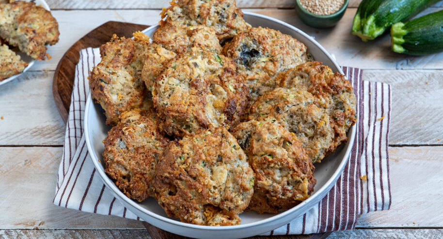 Recette très simple de cookies aux courgettes et roquefort, succès assuré à l'apéro- La Bouscule - © S.LACROIX