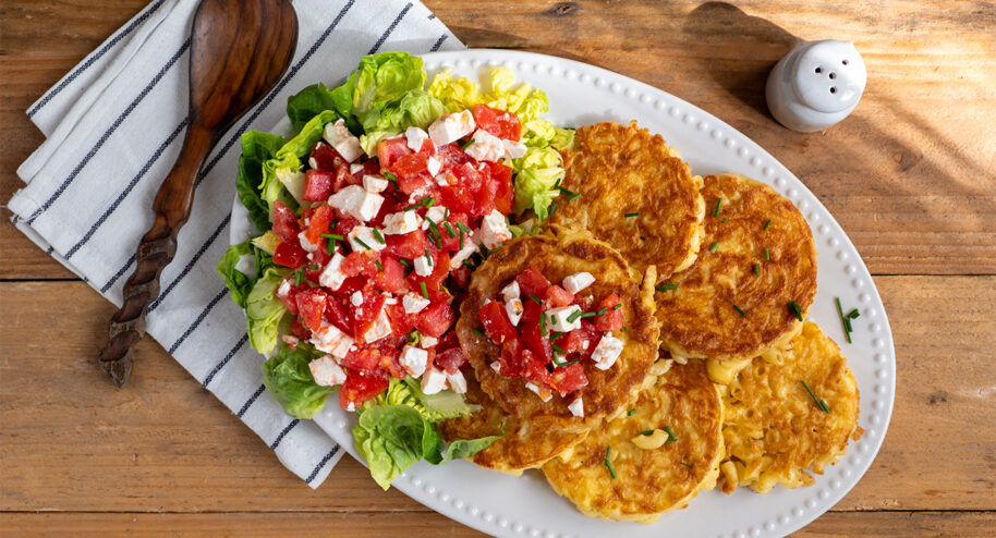Recette anti-gaspi de galettes de coquillettes ultra-gourmandes - La Bouscule - © S.LACROIX